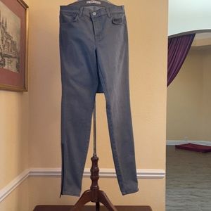 JBrand Skinny Jeans Ankle Side Zippers